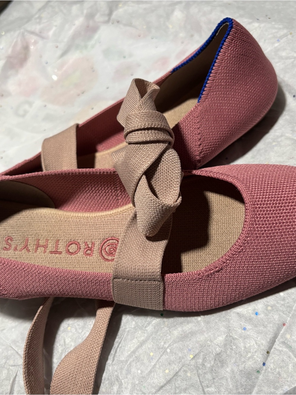 Rothy's Pink Pointed-Toe Bow Flat - Picture 8 of 14